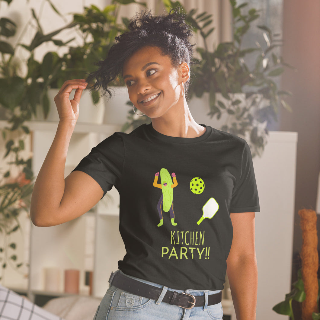 Kitchen Party!! Short-Sleeve Pickleball T-Shirt